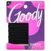 Goody Ouchless Seamless Hair Elastics, 8 Ct, Black, Damage-Free Gentle Hold Elastic Ties, No Snag or Pull, For All Occasions, Chic Styling Accessories for Women & Men, All Hair Types view 1