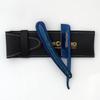 Shave Ready Straight Cut Throat Shaving Razor Shavette Carbon Steel Open Razor Handmade Blue Wood Handle Titanium Blue Blade R-610 view 1