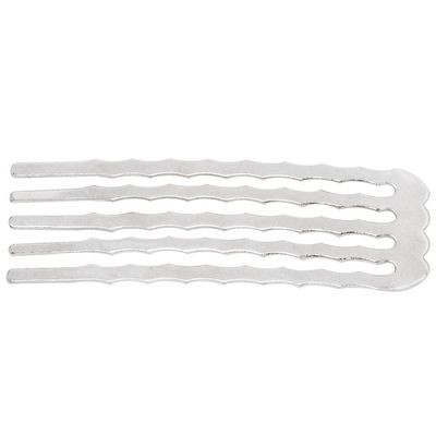 20pcs 50 * 16MM 5 Teeth Hair Comb Hair Slide Hair Accessories, Nickel Color