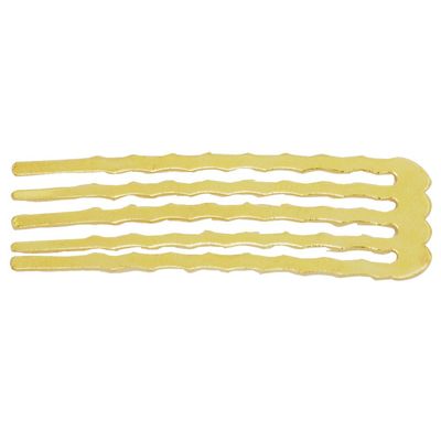 20pcs 50 * 16MM 5 Teeth Hair Comb Hair Slide Hair Accessories, 18K Gold