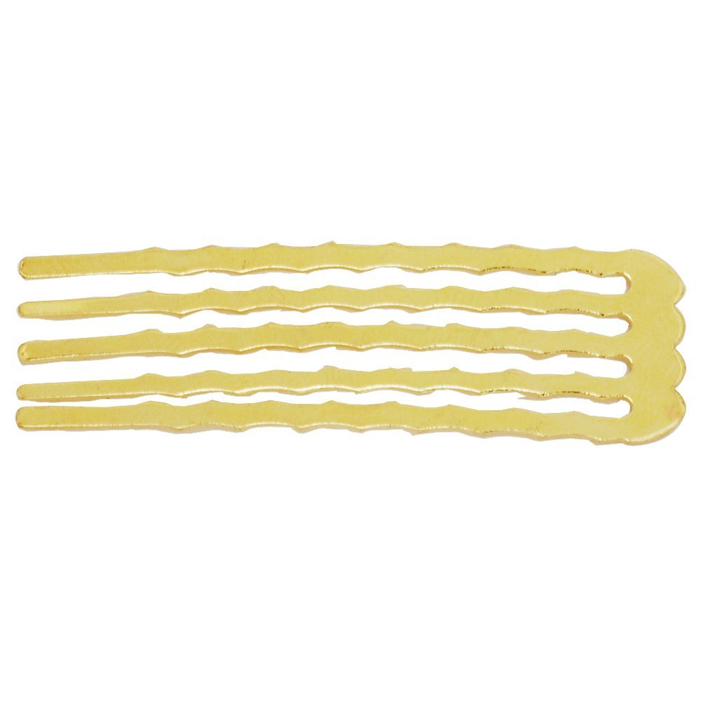 20pcs 50 * 16MM 5 Teeth Hair Comb Hair Slide Hair Accessories, 18K Gold