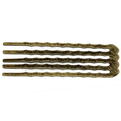 20pcs 50 * 16MM 5 Teeth Hair Comb Hair Slide Hair Accessories, Antique Bronze