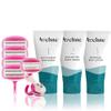 Aveline Women's Silky Smooth Shaving Starter Kit | 6-Blade Razor, 4pk Refill Blades, Salt & Sugar Body Exfoliating Scrub - 5oz, Shea Butter Shaving Cream - 5oz, and Botanical Moisturizing Body Lotion view 1