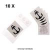 10 x mini Anchor Tattoos - Sailor Temporary Carnival Pirates Tattoo (10) view 3