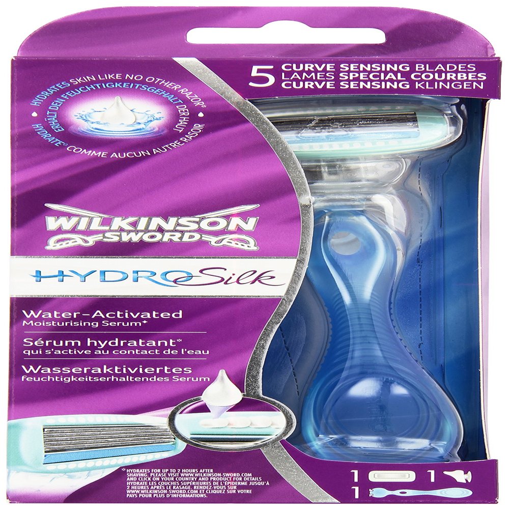 Wilkinson Sword Hydro Silk Women's Razor with 1 Blade and Holder