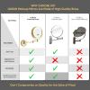 GURUN 8.5 Inch Magnifying Makeup Mirror with 3 Tones LED Lights Double Sided Vanity Mirror for Bathroom with 10X Magnification M1809DJ (Gold 10X) view 4