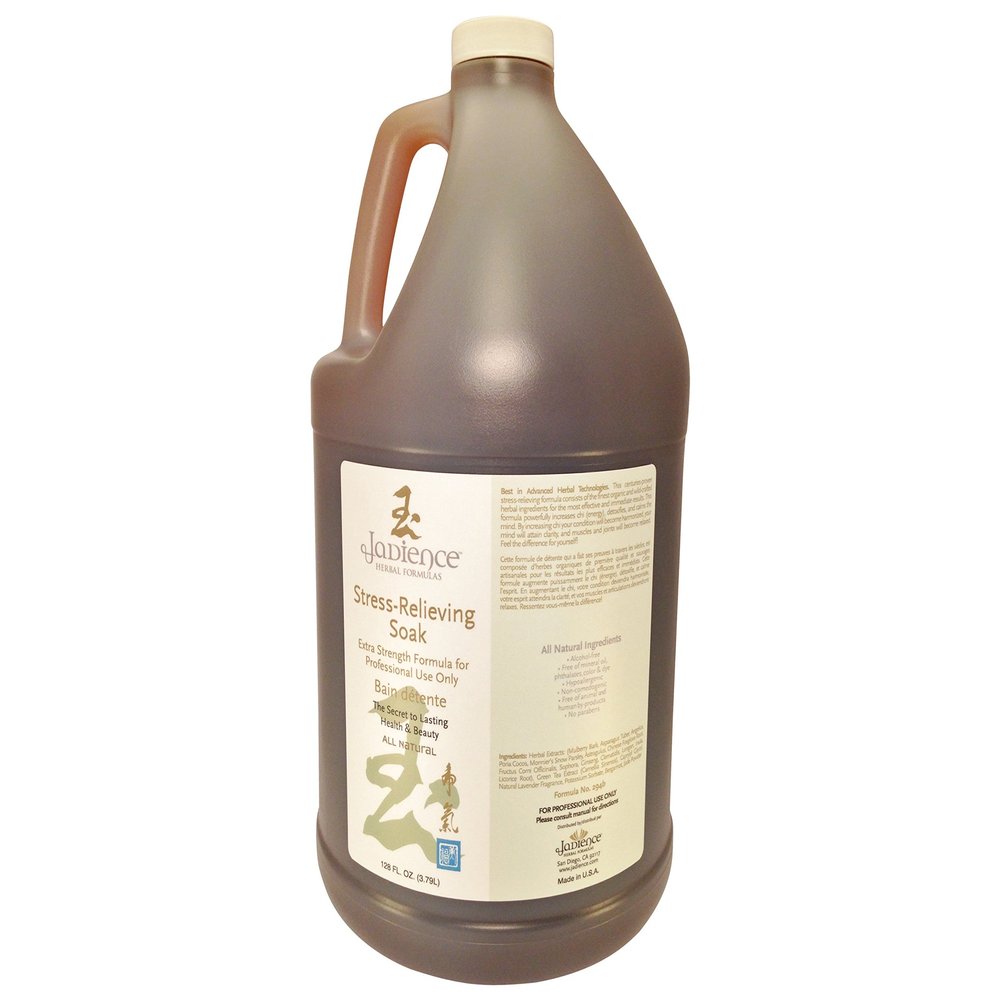 128oz Jadience Stress Relief Bath or Foot Spa Soak: for Overall Mind & Body Relaxation & Stress Reduction | Sleep Better | Joint Support & Muscle Relaxer | Fatigue & Emotional Imbalances