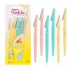 Tinkle Dermaplaning Tool 6ct, Dermaplane Razor for Women, Safe and Easy Peach Fuzz Remover, Eyebrow Trimmer with Protective Cover, Stocking Stuffers view 1