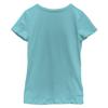 Girl's Chin UP Henna Flower T-Shirt - Tahiti Blue - Small view 2