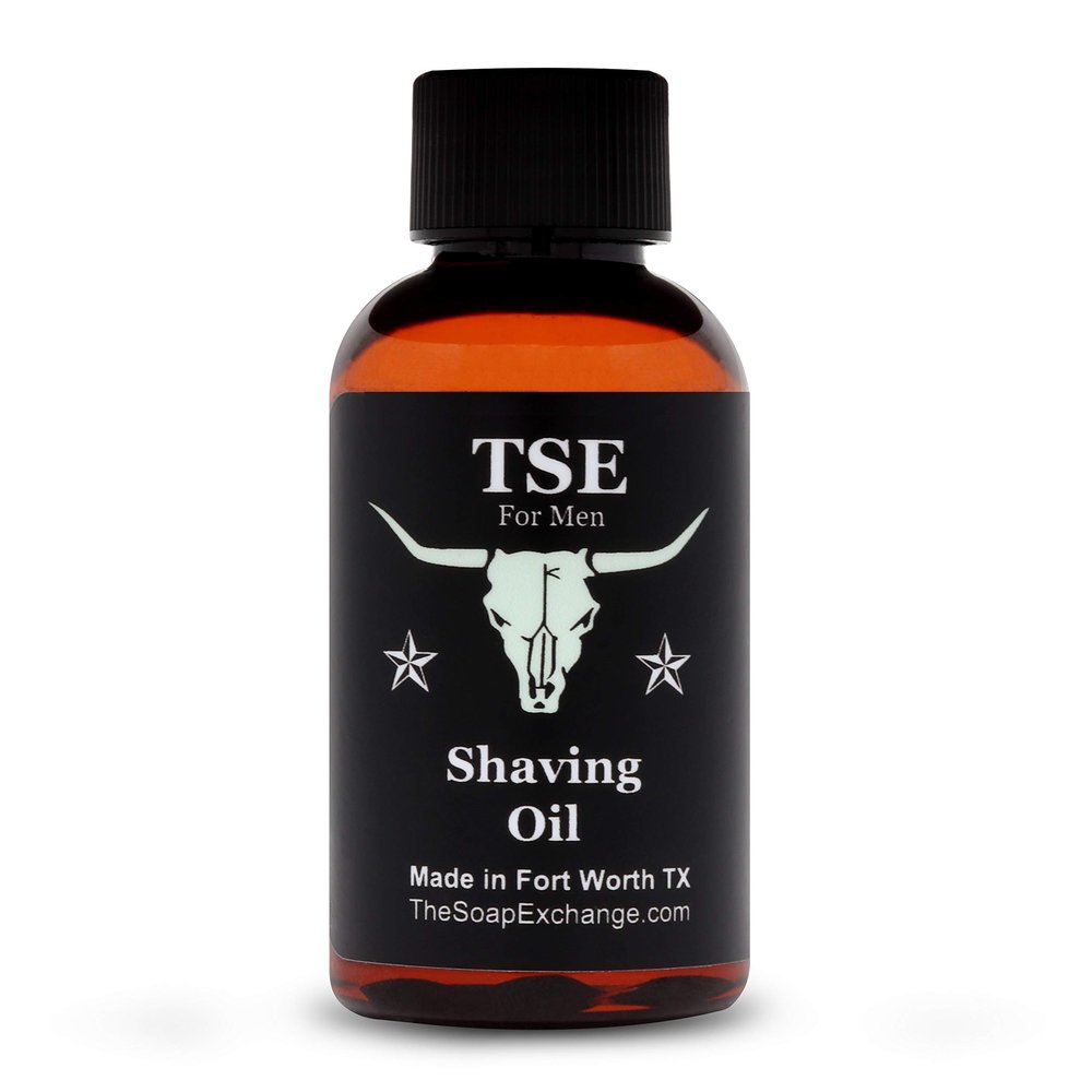 TSE for Men Pre-Shave Oil - Nag Champa Scent - Hand Crafted 2 fl oz / 60 ml Ultra Glide, Premium Lubricating, Natural Ingredients, For Face or Head, Made in the USA.