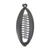 Womens' Grey 3.5 Inch Mini Banana Clip Hair Clincher Rounded Edges Hair Comb view 1