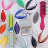 Womens' Grey 3.5 Inch Mini Banana Clip Hair Clincher Rounded Edges Hair Comb view 3