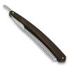 6/8 Actiforge Razor in Cocobolo Wood Chiselled decoration point on the back of the blade with mahogany box direct from France view 2