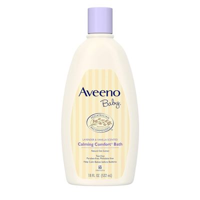 Aveeno Baby Bath Calming Comfort 18 Ounce Oatmeal/Lavender
