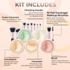 5pc KIT w/BRUSH SET (FAIR 1) Foundation Concealer Blush Corrector Bare Face Full Size Illuminating Powder view 2