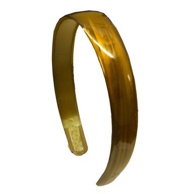 1 Inch Hand Painted Acrylic Metallic Headband - Olive