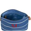 Cathy's Concepts Personalized Striped Cosmetic Bag, Blue, Letter M view 4