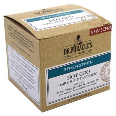 Dr. Miracle's Feel It Formula Hot Gro, Hair & Scalp Treatment 4 oz. (Pack of 2) by Dr. Miracle