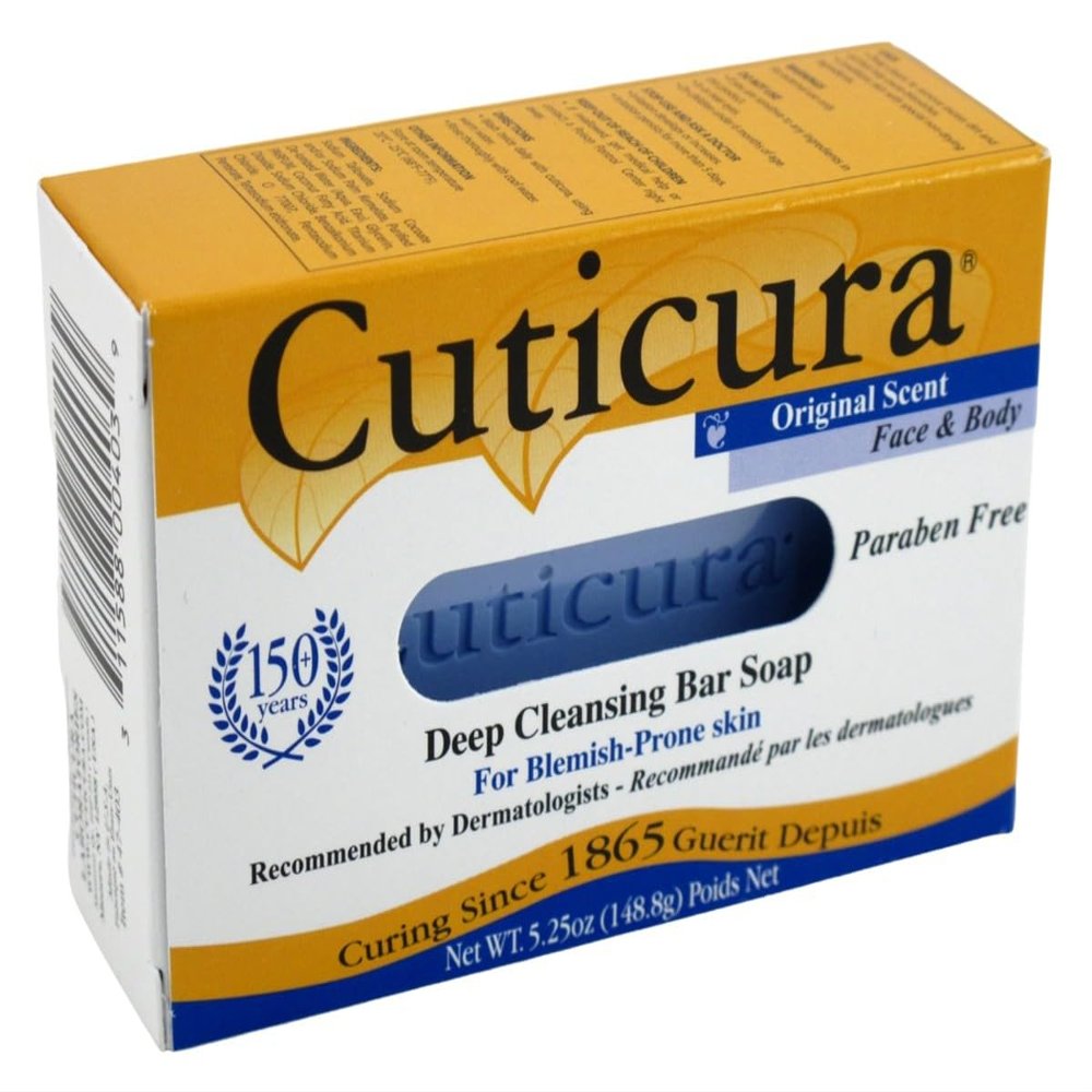 Cuticura Deep Cleansing Bar Soap Original 5.25 Ounce (155ml) (Pack of 2)