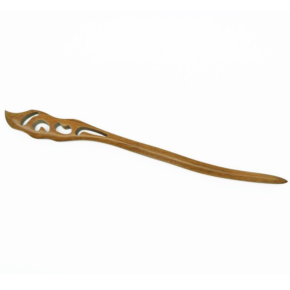 1PC Hand Wood Carved Hair Stick Carved Shawl pin