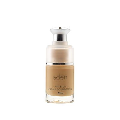 aden Cream Foundation  15ml  Oil Free & Hypoallergenic  Long lasting & Anti-Wrinkle  Light Coverage Foundation  Made in Italy (02 Natural)