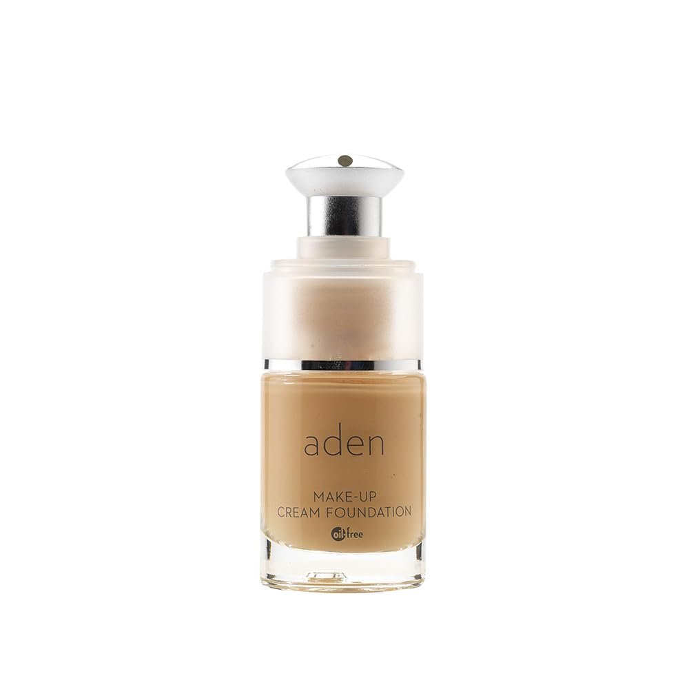 aden Cream Foundation  15ml  Oil Free & Hypoallergenic  Long lasting & Anti-Wrinkle  Light Coverage Foundation  Made in Italy (02 Natural)