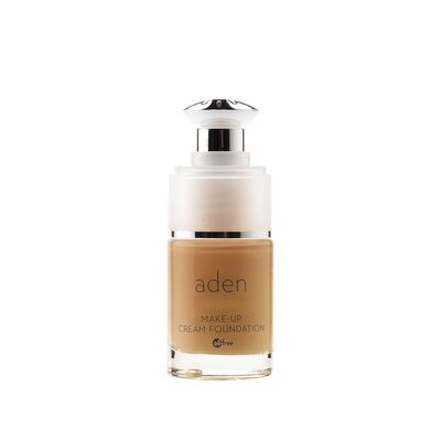 aden Cream Foundation  15ml  Oil Free & Hypoallergenic  Long lasting & Anti-Wrinkle  Light Coverage Foundation  Made in Italy (08 Caramel)
