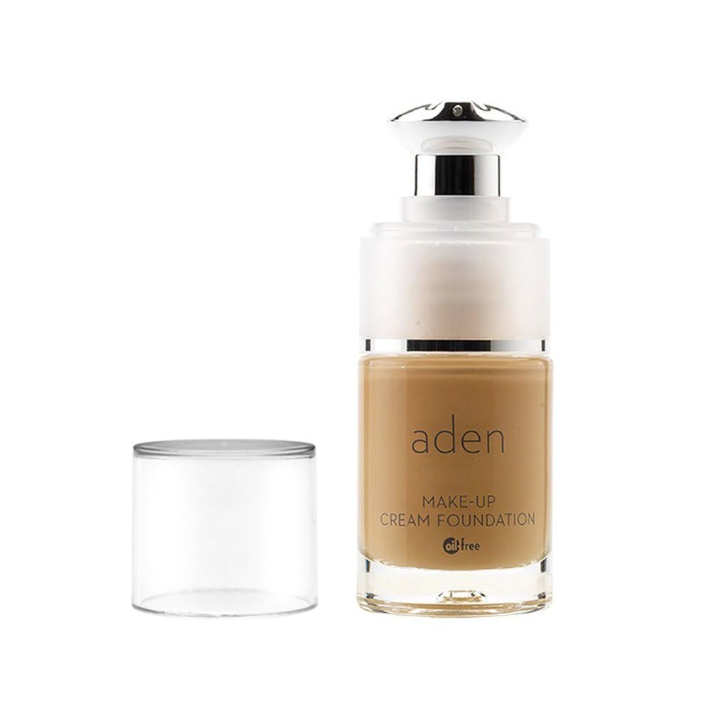 aden Cream Foundation  15ml  Oil Free & Hypoallergenic  Long lasting & Anti-Wrinkle  Light Coverage Foundation  Made in Italy (07 Porcelain)