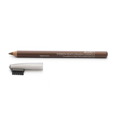 aden Eyebrow Pencil 1.14gr With Eyebrow Brush Highly Pigmented & Draws Tiny Brow Hairs Waterproof & Long Lasting MADE IN ITALY (Cocoa)