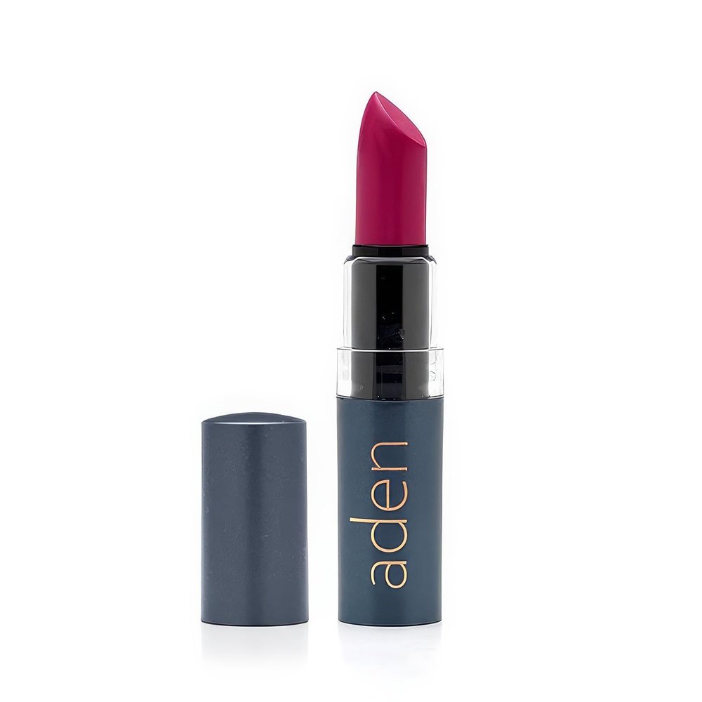 aden Hydrating Lipstick  3.5gr  Non-Smudging & Light weight  Highly Pigmented & Long Lasting  MADE IN ITALY (28 Fashion Fuchsia)