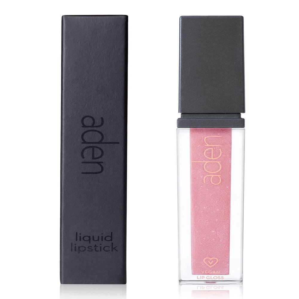 aden Lip Gloss  5ml  Non Sticky & Hydrating  Plumping, Shining & Vegan  Made in Italy (04 Candy Pink)