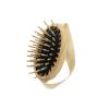 TEK  Scalp Massage Brush with Strap in Ash Wood Handmade in Italy  Stimulates Hair Growth, Ideal for Shampoo and Anti-Hair Loss Lotions  8.5 x 5 cm  Vegan and Sustainable view 1