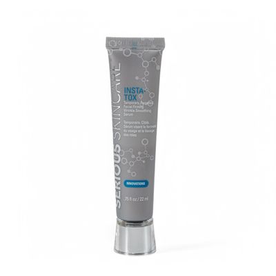 Serious Skincare INSTA-TOX Instant Wrinkle Filler for Face Serum, to Smooth + Blur Fine Lines, Deep Wrinkles, Lip Lines, Crows Feet & Pores, Temporary Face Tightener, .75 oz