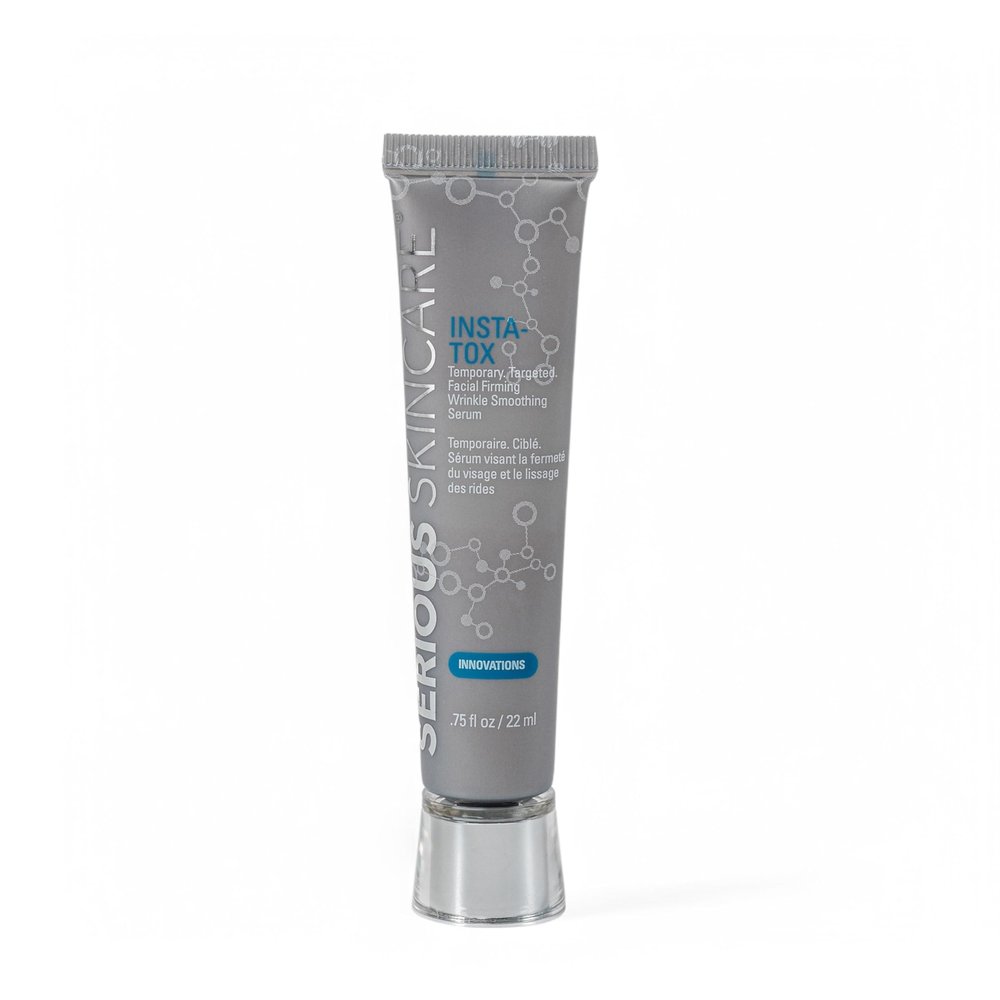Serious Skincare INSTA-TOX Instant Wrinkle Filler for Face Serum, to Smooth + Blur Fine Lines, Deep Wrinkles, Lip Lines, Crows Feet & Pores, Temporary Face Tightener, .75 oz