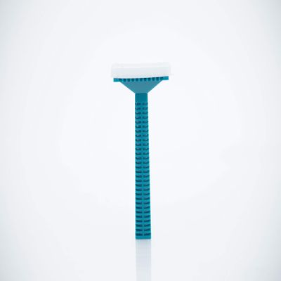 Medegen 4777-02 Shave Prep Unweighted Razor with Stainless Steel Blade, Turquoise, Pack of 100
