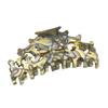 French Amie Beau Medium Handmade Celluloid Silver Grey Onyx Jaw Hair Claw Clip Clamp Clutcher view 1