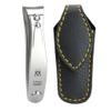 GERMANIKURE Professional Large Nail Clipper (8 cm) - FINOX Surgical Stainless Steel Manicure and Pedicure Tools in Leather Case- Ethically Made in Solingen Germany - 4712 - Travel Size Nail Care view 1