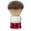 Fine Shaving Brush, Angel Hair Fibers, Cruelty-Free Shaving Cream Brush for Men, Gently Exfoliates The Skin, 100% Solid Resin Handle, 24mm Knot with 56mm Loft (Red & White) view 1