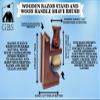 G.B.S Complete Mens Wood Shaving Set view 3