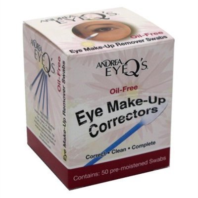 Andrea Eye Q'S Eye Make-Up Correctors Swabs 50'S (2 Pack) by Andrea