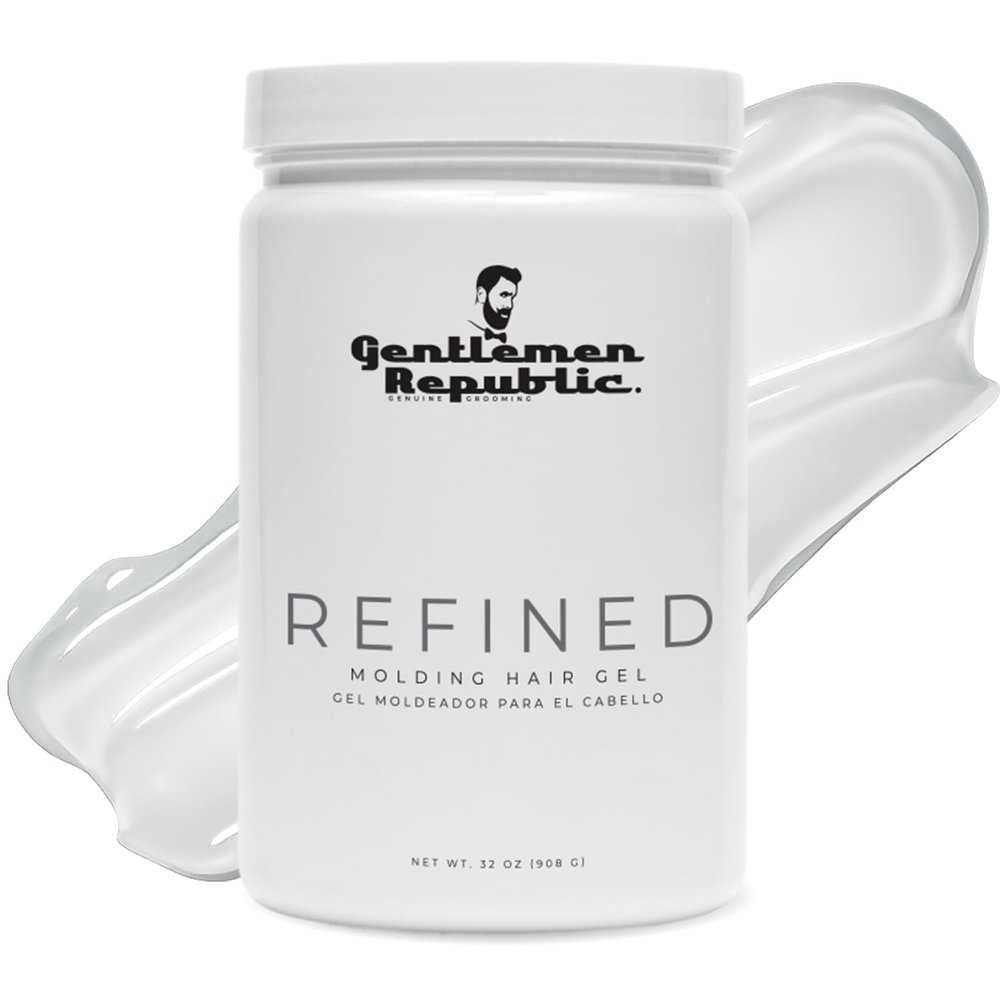 Gentlemen Republic 32oz Refined Hair Gel Men 24 Hour High Hold & Shine