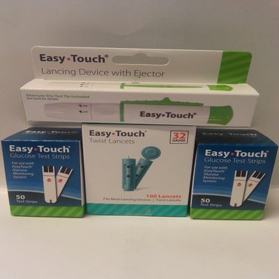 100count EasyTouch strips + 1 box Easy Touch 32G + 1 ET lancing device