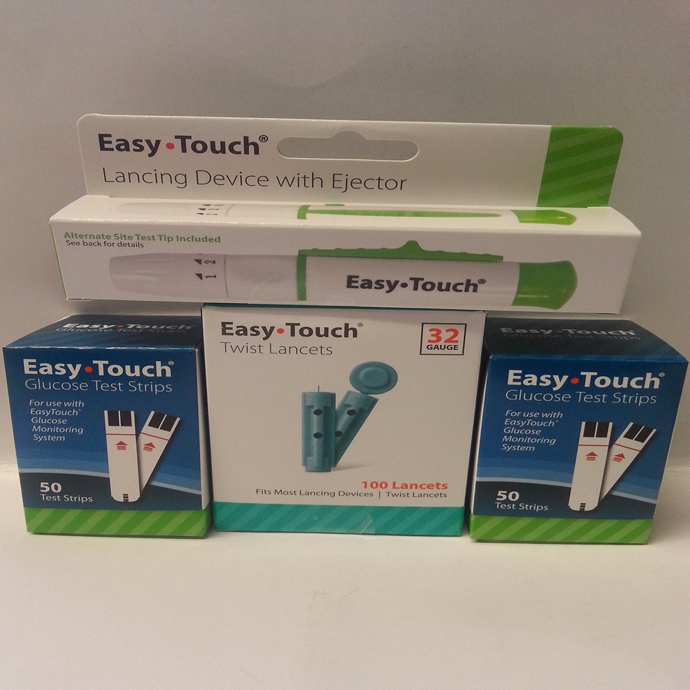 100count EasyTouch strips + 1 box Easy Touch 32G + 1 ET lancing device