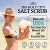 Holy City Skin Products Revitalizing and Moisturizing Dead Sea Salt Scrub Gift Box Set with Wooden Bowl, Chemical-free Coconut Hand and Body Scrub Exfoliator 16 fl oz view 3