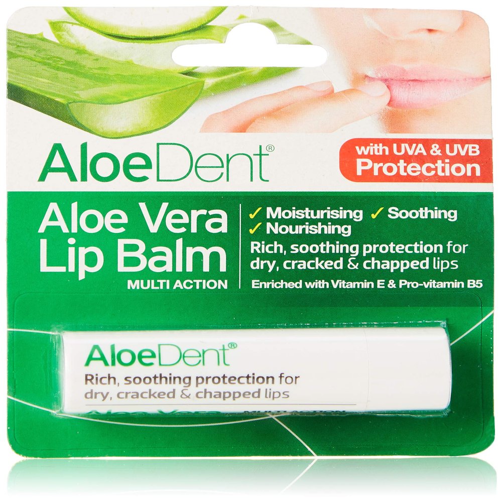 AloeDent Pura Aloe Vera Lip Balm, 4 GR