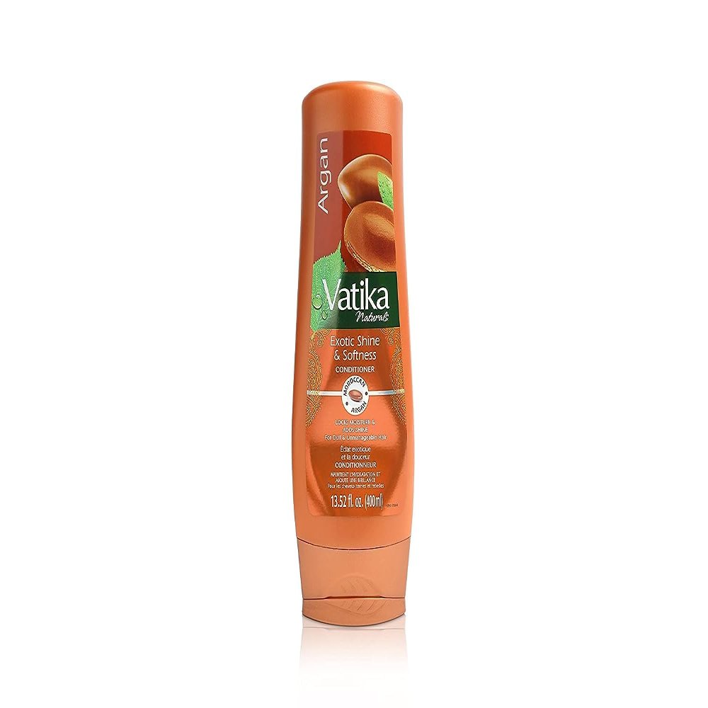 Vatika Naturals Moisturizing Conditioner - Hydrating Conditioner for Dry, Damaged & Frizzy Hair - Deep Nourishment with Natural Ingredients & Henna - Strengthens & Shines - Argan - 400ml