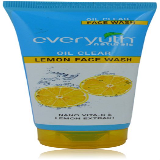 Everyuth Lemon Face Wash - 100% Soap Free Facial Gel with Lemon , Green Apple & Honey. 100 ml by Everyuth