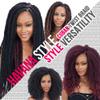 Freetress Equal Synthetic Hair Braids Double Strand Style Cuban Twist Braid 16" (12-Pack, 1B) view 4