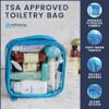 EzPacking Clear TSA Approved 3-1-1 Travel Toiletry Bag for Carry On/Quart Size Transparent Liquids Pouch for Airport Security/Reusable See Through Vinyl & PVC Plastic Organizer Men Women (Orange) view 4