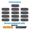 13 Extra Coarse Replacement Roller Refill Heads Compatible with Amope Wet Dry Electronic Foot File Refill(13 Extra Coarse for Wet & Dry) Black view 3